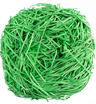 Наполнитель бумажный 100г зеленый интенсив гофра 1/1