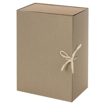 Короб архивный с клапаном А4 (260х325мм) 150мм до 1400л переплетный картон STAFF 1/25 