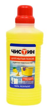 Средство жидкое 1л для мытья полов Чистин Сочный лимон 1/11