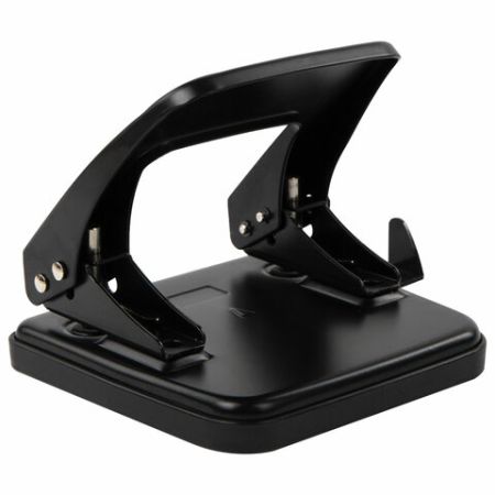 Дырокол на 25листов металлический черный BRAUBERG