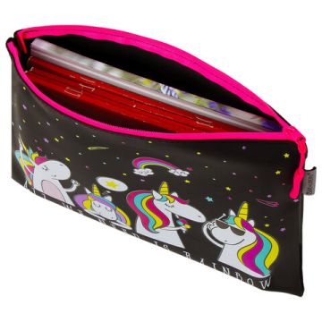 Папка для тетрадей А5 25х20 мягкий, водонипроницаемая молния Unicorns BRAUBERG 1/50/100