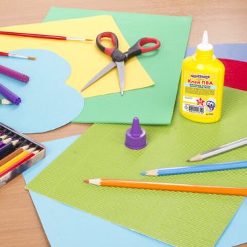 Клей ПВА 85г бумага картон кожа ткань дерево ЮНЛАНДИЯ 1/60