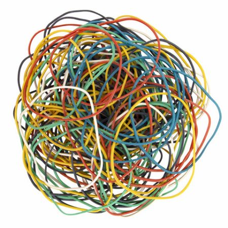 Резинка банк 50гр 60 мм цветная STAFF 1/20/400