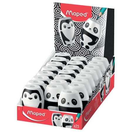 Точилка 1 отверстие с контейнером Shakky Maped 1/25 (Клиент)