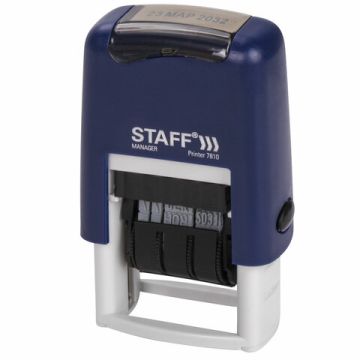 Датер-мини STAFF месяц буквами оттиск 22х4 мм Printer 7810 1/10
