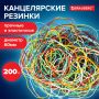 Резинка банк 200гр 60мм цветная  BRAUBERG 1/5/100 (Клиент)