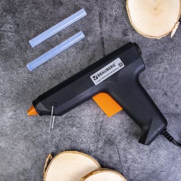 Клеевой пистолет 100 Вт для стержня 11мм в блистере BRAUBERG 1/12/24 (Клиент)