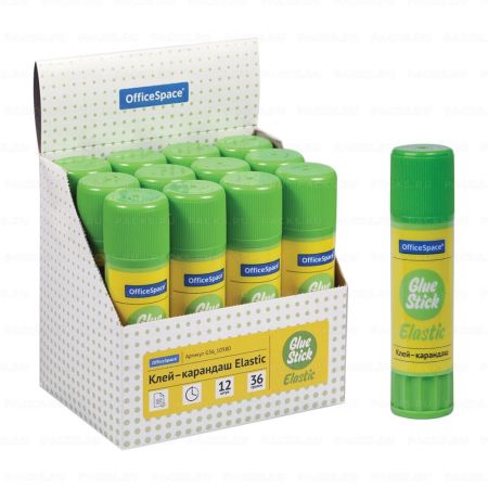 Клей-карандаш 36г OfficeSpace Elastic 1/12