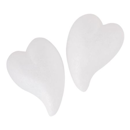 Пенопластовые заготовки для творчества СЕРДЕЧКИ-КАПЛИ, 4шт., 65мм, ОСТРОВ СОКРОВИЩ, 661364