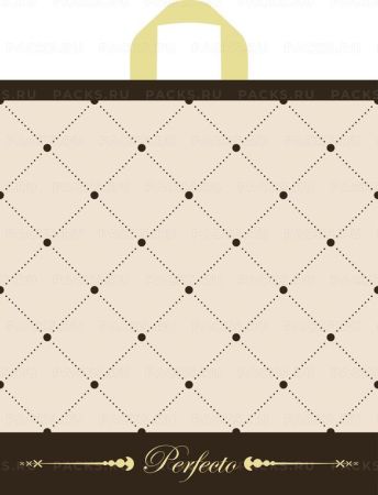 Пакет с петлевой ручкой (42х46)-95 Перфекто ШикТико 25/300