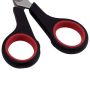 Ножницы 140мм метал черно-красные резиновые вставки SOFT GRIP ОФИСМАГ 1/12/288