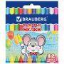 Карандаши восковые 12цв BRAUBERG 1/24/288