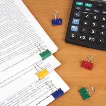 Зажимы для бумаг BRAUBERG КОМПЛЕКТ 48шт 25мм на 100л цветные в пласт. цилиндре 1/48