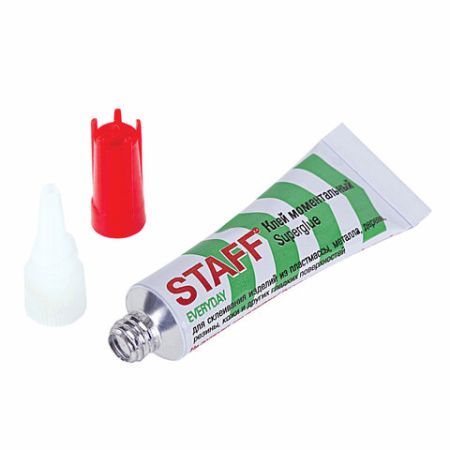 Клей моментальный (суперклей) STAFF EVERYDAY НОВАЯ УПАКОВКА, 3 г, на ленте, 604224