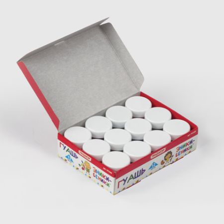 Гуашь 12цв 10мл ЭНИКИ-БЕНИКИ Пифагор 1/24