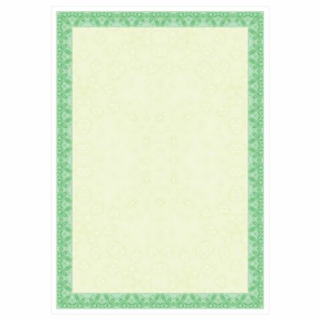 Сертификат-бумага для лазерной печати BRAUBERG А4 25 листов 115 г/м Зеленый интенсив 1/8