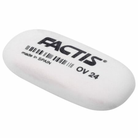Ластик 49х24х9мм синтетический каучук овальная мягкая FACTIS OV 24 (Испания) 1/24