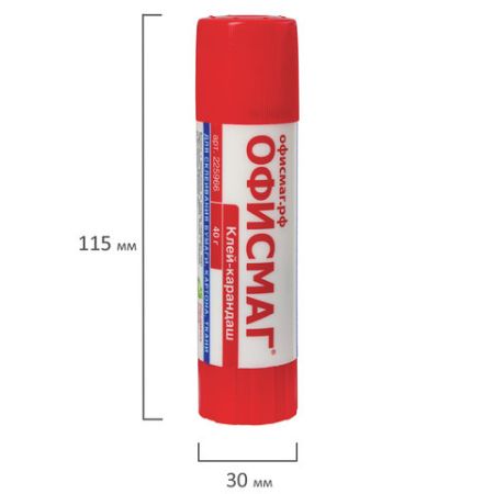 Клей-карандаш 40г ОФИСМАГ 1/12/288 (Клиент)