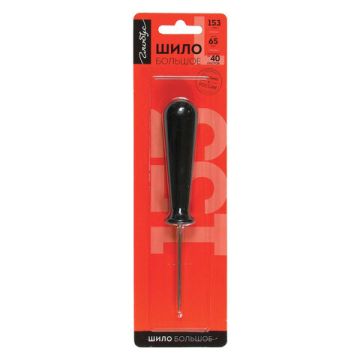 Шило канцелярское, длина острия 70 мм, особо прочное, блистер с подвесом, ШБ-01 1/30