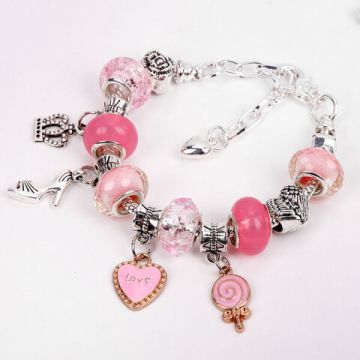 Набор для создания бижутерии и украшений 66 элементов Розовый сапфир BRAUBERG KIDS 1/36 (Клиент)