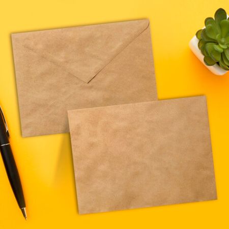 Конверты С5 162х229мм 90г/м2 треугольный клапан крафт клей (50шт) 1/20 (Клиент)