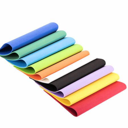 Пористая резина/фоамиран А4, 2 мм ОСТРОВ СОКРОВИЩ 10 л, 10 цв, яркие цвета, набор №1, 660073