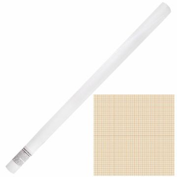 Бумага 640мм х10м масштабно-координатная  оранжевая 1/10 (клиент)