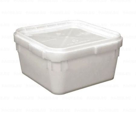 Куботейнер 12л. белый с крышкой 1/15