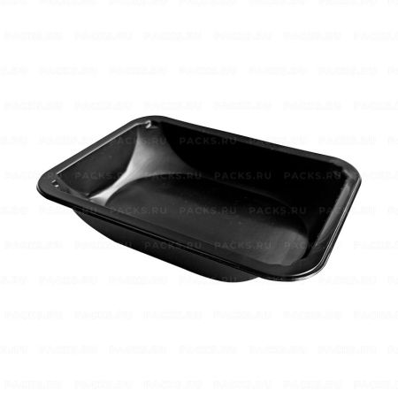 Лоток под запайку  187х137х25 черный 400мл ЭУ 540/540