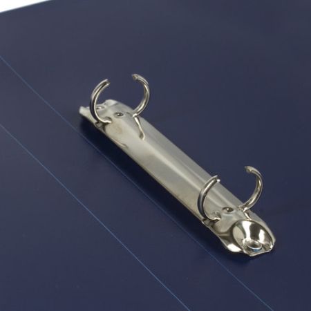 Папка на 2 кольцах BRAUBERG Office, 25мм, синяя, до 170 листов, 0,5мм, 227494