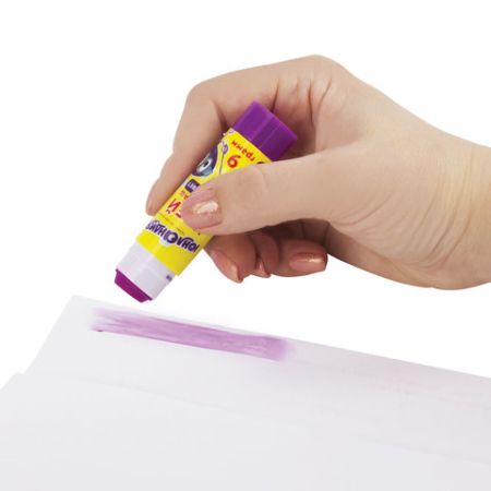 Клей-карандаш 09г обесцвечивающийся цветной ЮНЛАНДИЯ 1/30/1080