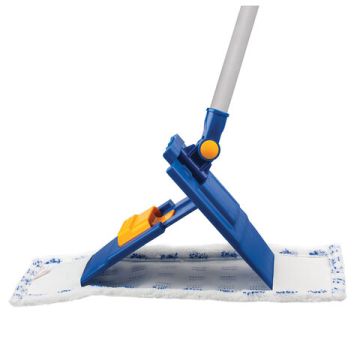 Швабра с флаундером 40см насад МОП микроф/абразив (карман) для дома и офиса LAIMA 1/24 (Клиент)