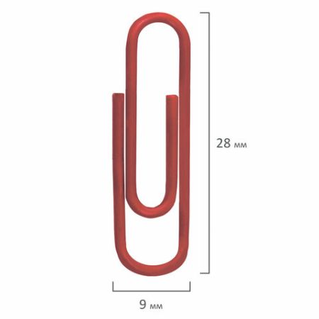 Скрепки 28мм 70шт цветные STAFF 1/10/500 (Клиент)