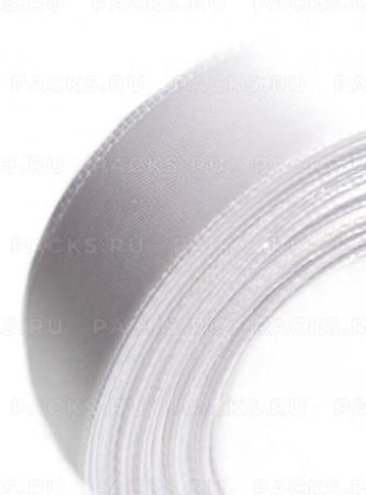 Лента атласная 40мм 25м белая 5/5