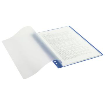 Папка 10 вкладышей с перфорацией мягкая синяя STAFF EVERYDAY 1/10/130