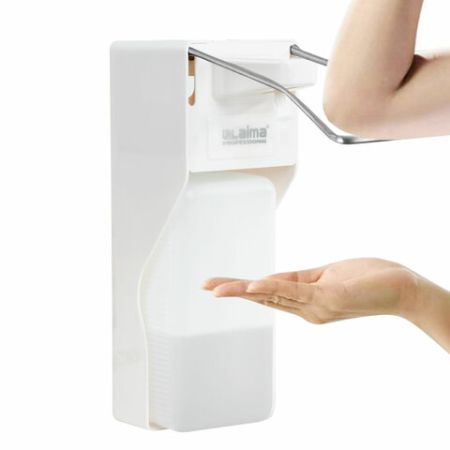 Диспенсер (дозатор) для антисептика и мыла универсальный с еврофлаконом 1л LAIMA 1/20 (клиент)