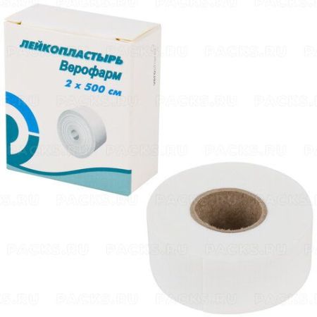 Лейкопластырь рулонный 2х500см тканевая основа ВЕРОФАРМ 1/126