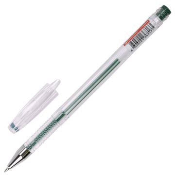 Ручка гелевая зеленая 0,5мм линия 0,35мм BRAUBERG EXTRA 1/12