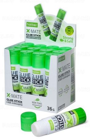 Клей-карандаш 36г X-Mate Хатбер 1/12/288