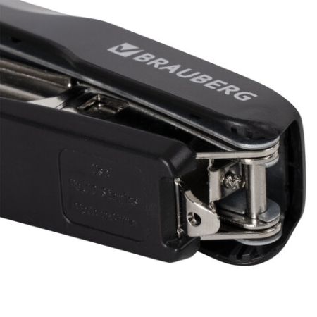 Степлер №10 BRAUBERG Extra до 20 листов антистеплер черно-синий 1/24