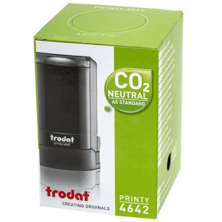 Оснастка для печатей оттиск D=42мм синий TRODAT 4642 PRINTY 4.0 корпус синий крышка подушка (клиент)