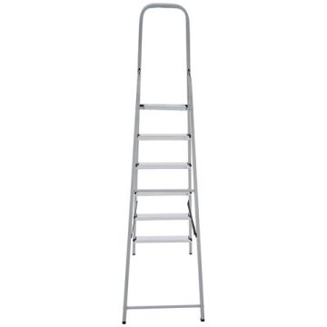 Стремянка 6 ступеней сталь/алюминий до 150кг НОВАЯ ВЫСОТА 1/1 (Клиент)