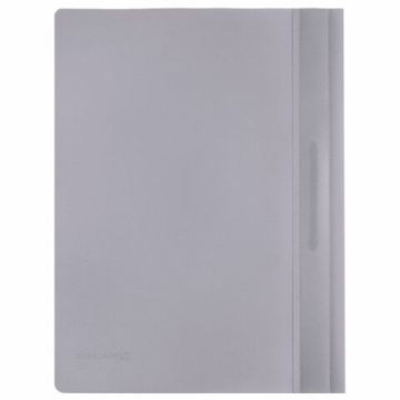 Папка скоросшиватель с прозр верхн лист BRAUBERG А4 серый 1/25/400