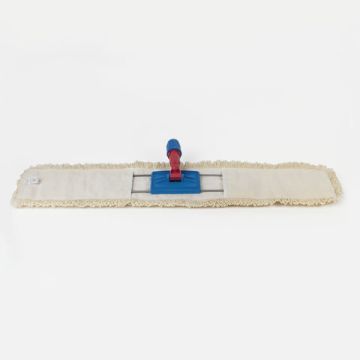 Насадка МОП для швабры-рамки 60х14см ЛАЙМА Expert, плоская, карманы, хлопок ворс 3,5см 1/50 (клиент)