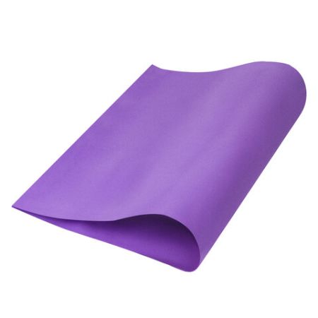 Пористая резина (фоамиран) для творчества, ФИОЛЕТОВАЯ, 50*70 см, 1 мм, ОСТРОВ СОКРОВИЩ, 661692 1/5