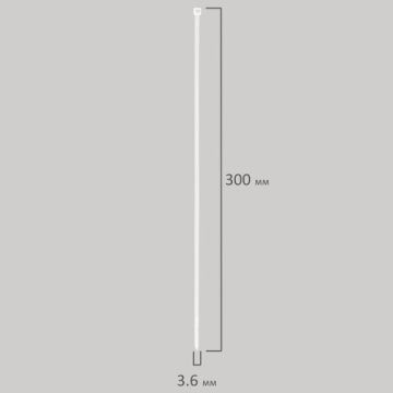 Хомуты (стяжки) нейлоновые 3,6ммх300мм комплект 100шт SONNEN белые 1/100 (клиент)