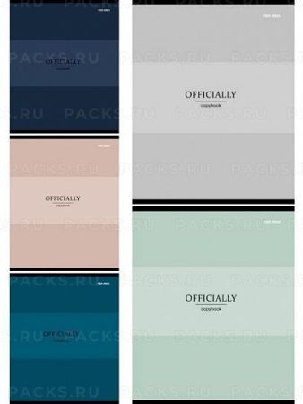 Тетрадь 48л А5 клетка мелованный картон OFFICIALLY  1/5/100