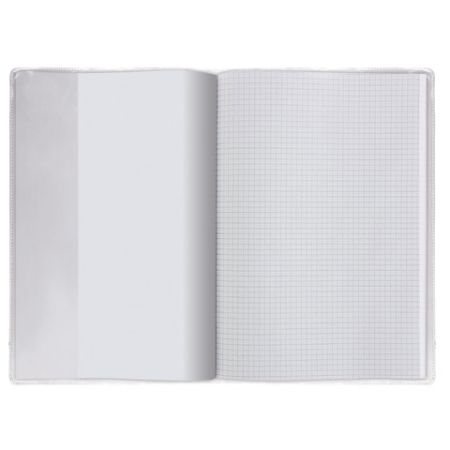 Обложка 302х580мм ПВХ д/учебника и тетради А4, универсальная, прозрачная, плотн, 120мкм 1/100/400