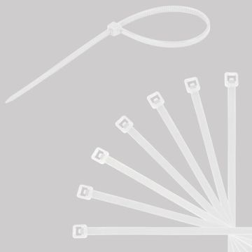 Хомуты (стяжки) нейлоновые 2,5ммх150мм комплект 100шт SONNEN белые 1/100 (Клиент)