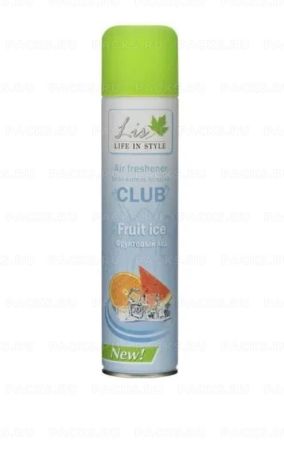 Освежитель LIS  CLUB 300мл Фруктовый лед Сибиар 1/12 